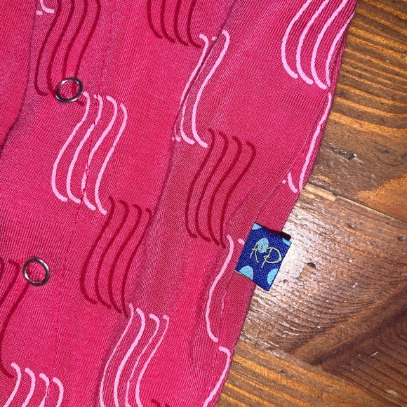 Pink Waves Bamboo Romper size 0-3 months - Picture 3 of 4